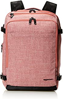 Amazon Basics Slim Carry On Laptop Travel Weekender Backpack - Salmon