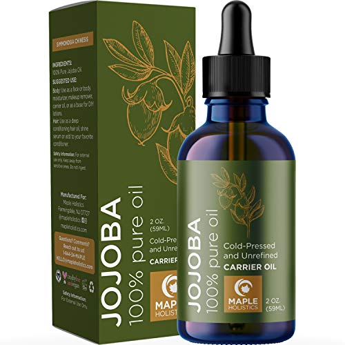 Pure Jojoba Oil for Hair Face Skin And Nails Cold Pressed Unrefined Natural Anti Aging Hydrating Moisturizer For A Radiant Complexion And Hair Conditioner Boost Shiny Hair Growth For Thicker Hair