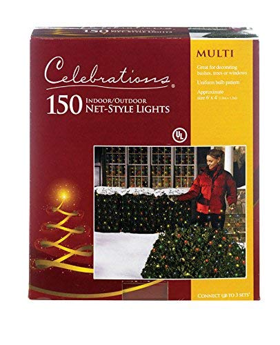 Celebration 150 Indoor/Outdoor Net-Style Lights, Multi-Color