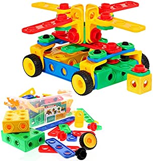 ETI Toys | STEM Learning | Original 101 Piece Educational Construction Engineering Building Blocks Set for 3, 4 and 5+ Year Old Boys & Girls | Creative Fun Kit | Best Toy Gift for Kids Ages 3yr - 6yr