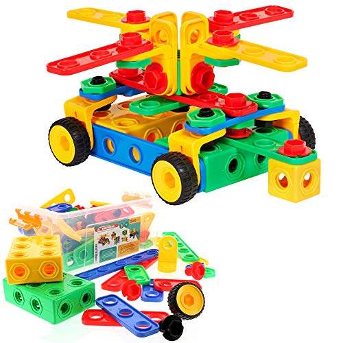 ETI Toys | STEM Learning | Original 101 Piece Educational Construction Engineering Building Blocks Set for 3, 4 and 5+ Year Old Boys & Girls | Creative Fun Kit | Best Toy Gift for Kids Ages 3yr - 6yr
