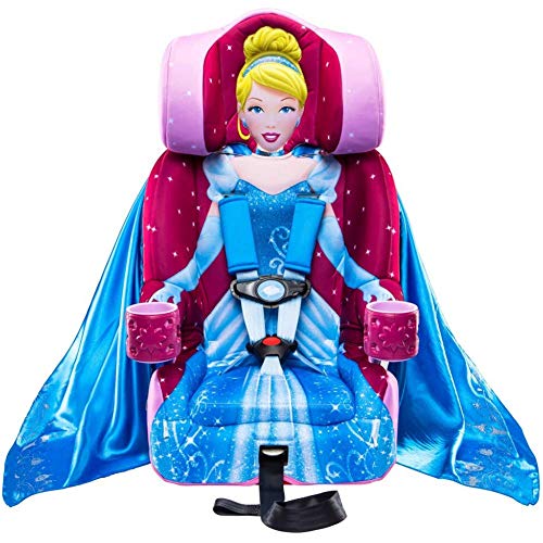 KidsEmbrace 2-in-1 Harness Booster Car Seat, Disney Princess Cinderella, Pink