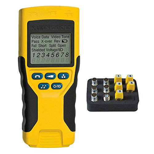 Klein Tools VDV501-823 Cable Tester, VDV Scout Pro 2 Traces and Tests Coax Cable, Network Data Cable, and Telephone Cable with Remotes
