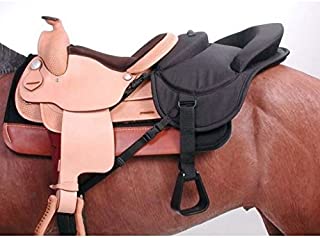 Tough 1 Ride - Behind Tandem Saddle for Western Saddle, Black