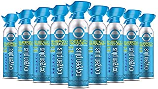 Oxygen Plus 99.5% Pure Recreational Oxygen Cans  O+ Biggi 9-Pack  Natural Breathing Remedy for Energy, Recovery  11 Liter Cans, 50+ Uses  USA-Made Facility Oxygen  High-Purity Canned Oxygen