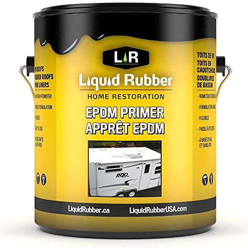 Liquid Rubber RV Roof and EPDM Rubber Primer - Weatherseal Camper and Trailer Roofing Coating 1 Gallon