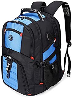 Extra Large 50L Travel Laptop Backpack with USB Charging Port Fit 17 Inch Laptops for Men Women