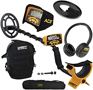 Garrett ACE 300 Metal Detector w/Black Daypack, Search Coil & Carry Bag