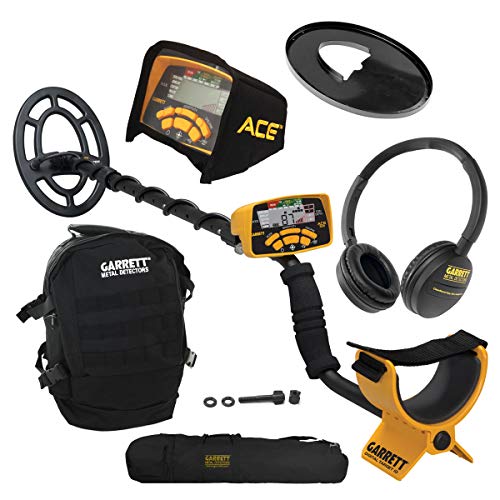 Garrett ACE 300 Metal Detector w/Black Daypack, Search Coil & Carry Bag