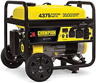 Champion Power Equipment 100522 4375/3500-Watt RV Ready Portable Generator with Wheel Kit, CARB
