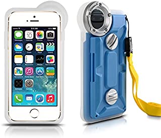 Underwater Housing for iPhone 6/6s Plus iPhone7 Plus, Grade IP68 Professional [100m/328ft] Dive Swimming Underwater Photo Video Camera Waterproof Case Cover for iPhone 6/6S/7 Plus 5.5 inch (Blue)