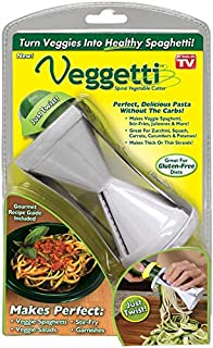 Ontel Veggetti Spiral Vegetable Cutter, Makes Veggie Pasta