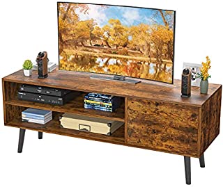 Homfio TV Stand for TV, 2-Tier TV Console Stand Storage Entertainment Center and Cabinet Industrial Style TV Console for TVs up to 50