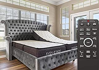 Sven & Son Twin XL Adjustable Bed Base Frame Bliss (Electric Bed with Lumbar Support) + 12