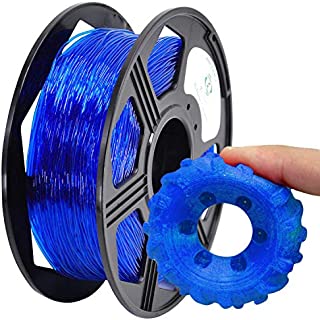 YOYI 3D Printer Filament,85A TPU Filament 1.75mm,Flexible Filament, 0.8KG Spool,Dimensional Accuracy +/- 0.02 mm,100% Virgin Raw Material (Blue)