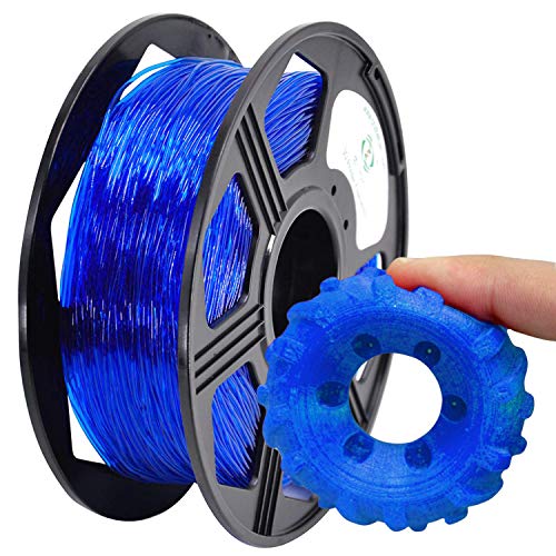 YOYI 3D Printer Filament,85A TPU Filament 1.75mm,Flexible Filament, 0.8KG Spool,Dimensional Accuracy +/- 0.02 mm,100% Virgin Raw Material (Blue)