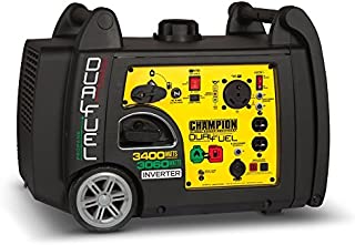 Champion 3400-Watt Dual Fuel RV Ready Portable Inverter Generator with Electric Start