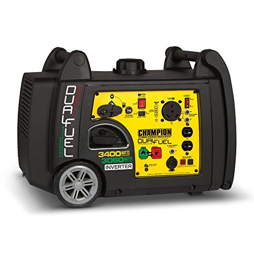 Champion 3400-Watt Dual Fuel RV Ready Portable Inverter Generator with Electric Start