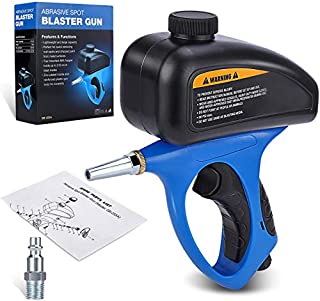 Evepoly Sand Blaster Sand Blaster Gun Kit Handheld Pneumatic Gravity Feed Portable Sandblasting Gun Works with All Blasting Abrasives Remove Paint, Stain, Rust, Grime on Surfaces and Pool Cleaning