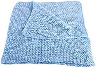 Boys Super Soft 100% Cashmere Baby Blanket -'Baby Blue' - Hand Made in Scotland by Love Cashmere