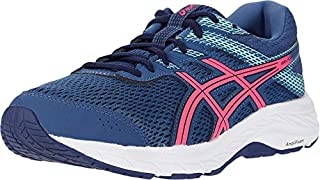 ASICS Women's Gel-Contend 6 Running Shoes, 7M, Grand Shark/Pink GLO