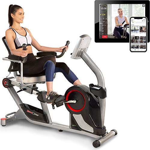 Fitness Reality X-Class 450SL Bluetooth Smart Technology Magnetic Recumbent Exercise Bike with 24 Workout Programs and Free App