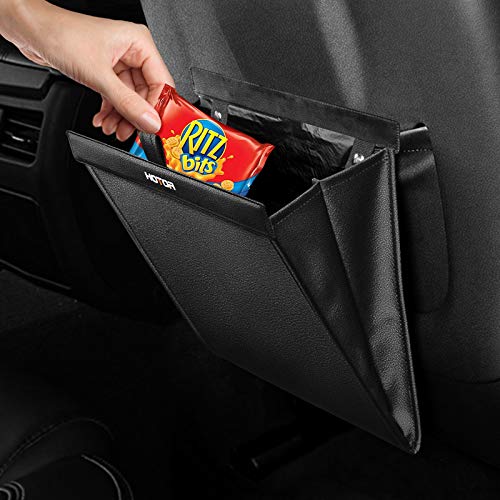 HOTOR Car Trash Can - Compact Trash Can for Organizing & Storing, Universal Car Trash Bag with Fashionable Design & Easy