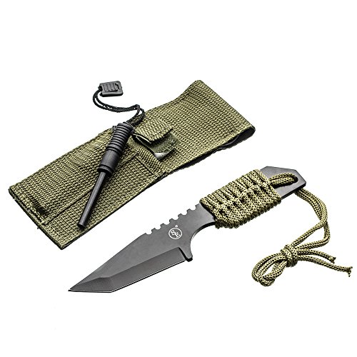 SE Outdoor Tanto Knife with Firestarter - KHK6320-FFP