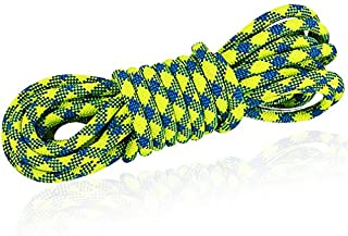 NewDoar 10.5mm(3/8in) Dynamic Rope,24KN(5399 lb) Robust Nylon Kernmantle Rope,3 Sizes Multipurpose Rope for Outdoor Mountaineering Rock Climbing Rescue(66ft/20M)