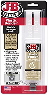 J-B Weld 50133 Plastic Bonder Structural Adhesive Syringe - Tan - 25 ml