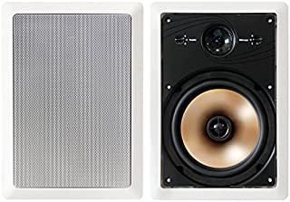 BIC America HT8W 8-Inch 3-Way Acoustech Series In-Wall Speakers, 1 Pair