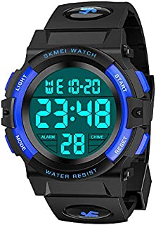 Outdoor Toys for Kids Age 6-12 Boys, SOKY LED 50M Waterproof Sport Watches for Teen Girls Birthday Xmas Present for 8-10 Year Old Boys Wrist Watch for Teenage Boys Stocking Fillers Royal Blue SKUSSWL3