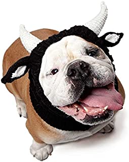 Zoo Snoods Bull Dog Costume - Neck and Ear Warmer Hood for Pets (Large)