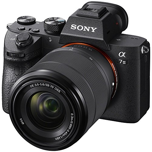 Sony a7 III (ILCE7M3K/BQ) Full-frame Mirrorless Interchangeable-Lens Camera with 28-70mm Lens with 3-Inch LCD, Black