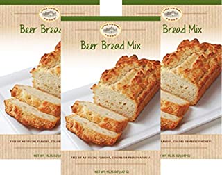 Beer Bread Mix by Little Big Farm Foods - Hearty, Mouthwatering Bread Mix That's So Easy to Make - No Bread Machine Needed - No Artificial Ingredients, Flavors, or Colors - 3 Pack