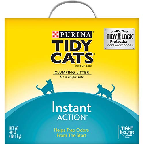 Purina Tidy Cats Clumping Cat Litter, Instant Action Multi Cat Litter - 40 lb. Box