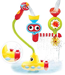 Yookidoo Bath Toy - Submarine Spray Station - Battery Operated Water Pump with Hand Shower, Googly Eyes Water Spinner - Many Ways to Play (Age 2-6 Years)