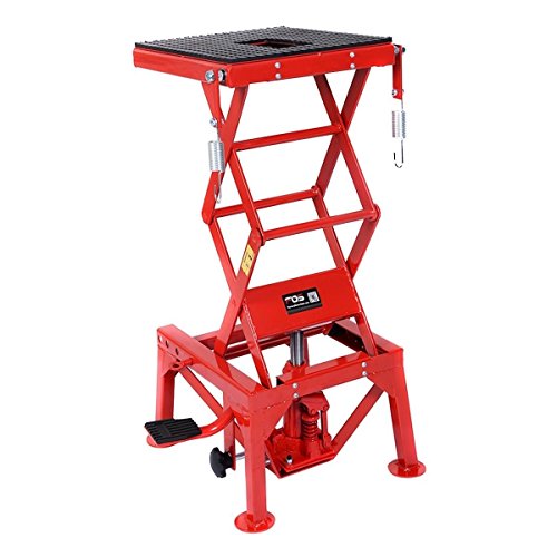 Goplus 300lb Motorcycle Lift Table Hydraulic Cycle Dirt Bike ATV Scissor Jack Lift Hoist Center Stand Lift