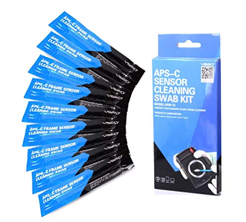 VSGO DDR15 DSLR or SLR Camera APS-C Sensor Cleaning Kit (10 X 16mm Sensor Cleaning Swabs)