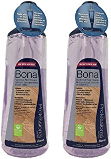 Bona Pro 34 Oz Hardwood Floor Cleaner Refill Cartridge, Premium No-Residue Formula, Ready-to-Use Cartridge For Bona Hardwood Floor Spray Mop, Cleans Dirty, Smudged Wood Floors (Pack of 2)