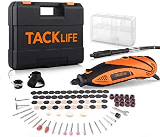 TACKLIFE Rotary Tool Kit with MultiPro Keyless Chuck and Flex Shaft, Versatile Accessories and 4 Attachments and Carrying Case, Multi-functional for Around-the-House and Crafting Projects-RTD35ACL