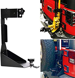 OMOTOR Off-Road Tailgate High Lift Jack Mount Bracket fit for Jeep Wrangler JK 2007 2008 2009 2010 2011 2012 2013 2014 2015 2016 2017 2018 (JK Tailgate Hi Lift Jack Mount Bracket)