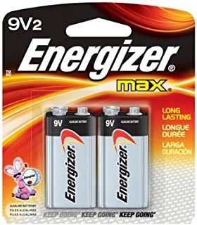 Energizer 9V Batteries, Premium Alkaline, 2 Count