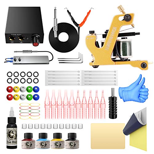 Tattoo Kit Wormhole tattoo machine kit for beginners tattoo kit professional complete Tattoo Power Supply Kit TK106 (TK106)