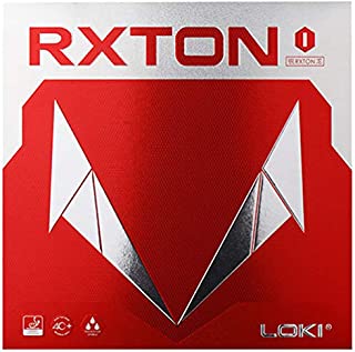 DHS-China Loki RXTON 1 Carbon Blade with RXTON 1 Rubber | Entry-Level Beginner Learn Table Tennis Racket Blade | 5 Wood + 2 Carbon Assemble Ping Pong Racquets (Black Rubber)