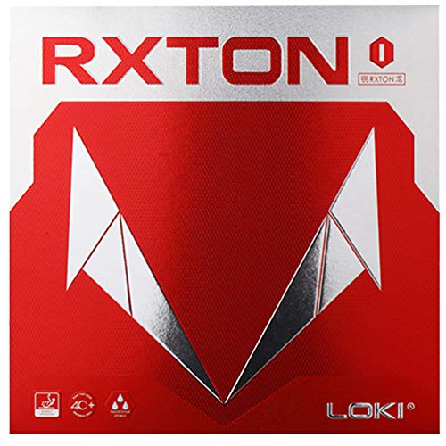 DHS-China Loki RXTON 1 Carbon Blade with RXTON 1 Rubber | Entry-Level Beginner Learn Table Tennis Racket Blade | 5 Wood + 2 Carbon Assemble Ping Pong Racquets (Black Rubber)