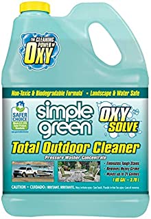 Oxy Solve Total Outdoor Pressure Washer Cleaner - Removes Stains, Mold, and Dirt on Patios, Furniture, RVs, Vehicles, Boats  1 Gal