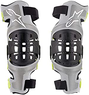 Alpinestars Unisex-Adult Bionic 7 Knee Set Silver/Yellow Xl (Multi, one_size)