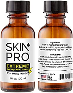 SkinPro EXTREME Skin Tag Remover & Mole Corrector - Fast Acting Physician Level 3 Formula, Industry Leading 25% Pure Salicylic Acid Concentration