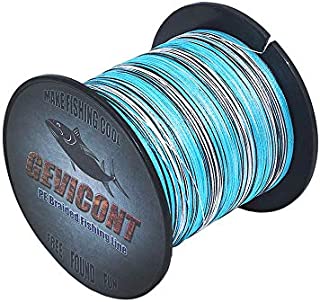 GEVICONT Superbraid Fishing Lines High Tension Incredible Superline PE Material 8 Strands 100M/109Yards 10LB-300LB Multiple Colors Available for trolling Fishing